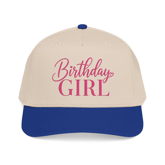 Personalized Birthday Girl Mid Profile Baseball Cap