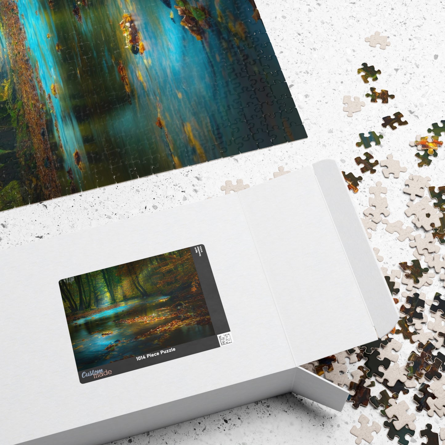 Leaves on Body of Water Jigsaw Puzzle 1014 pcs