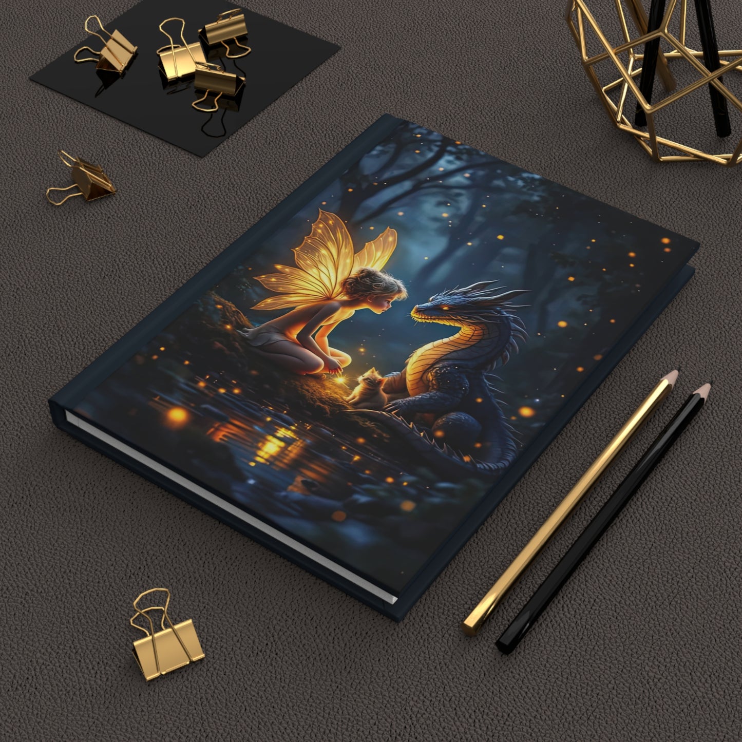 Mystical Fairy & Dragon Journal, Fantasy Hardcover Diary