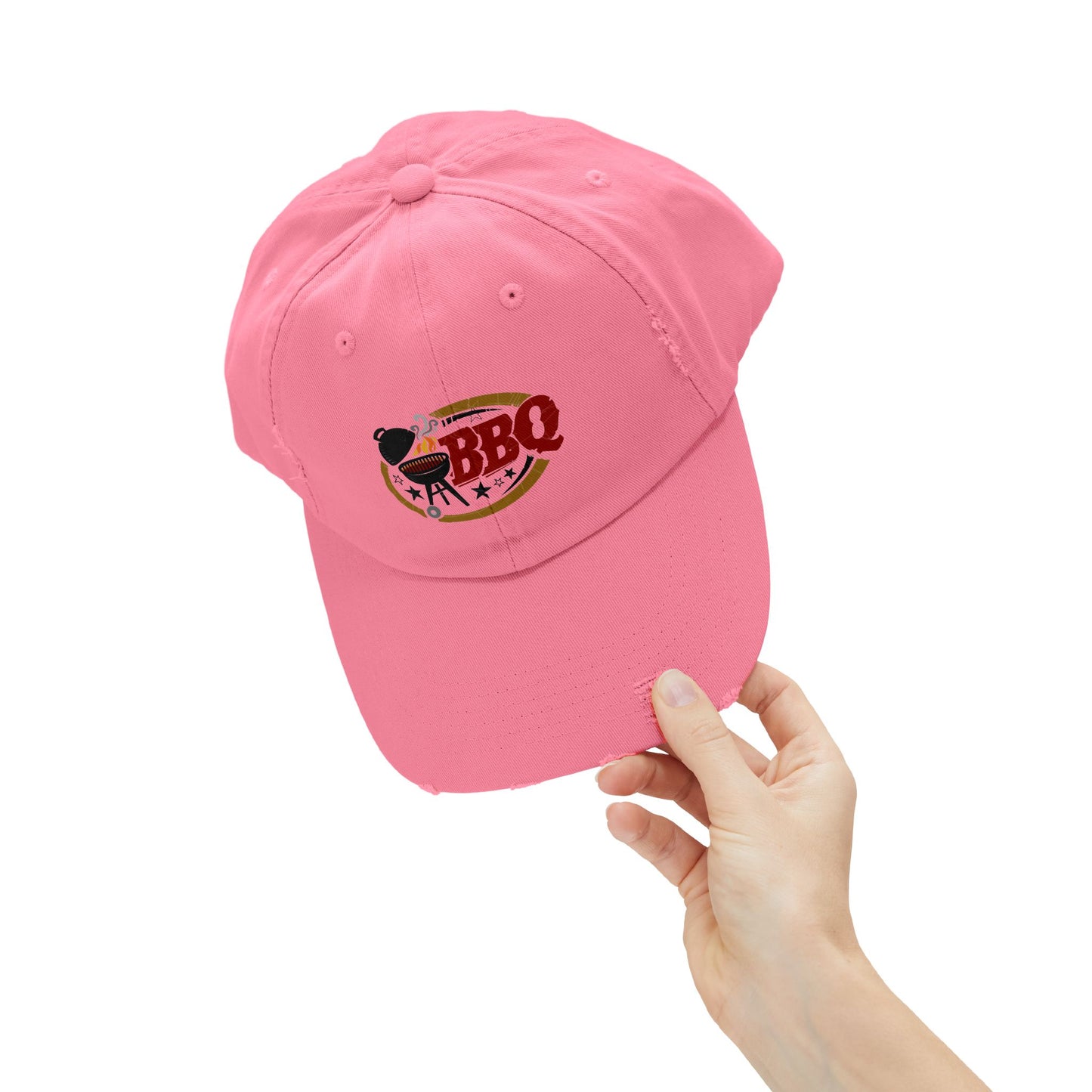 Unisex Distressed BBQ Cap - Perfect for Grill Lovers