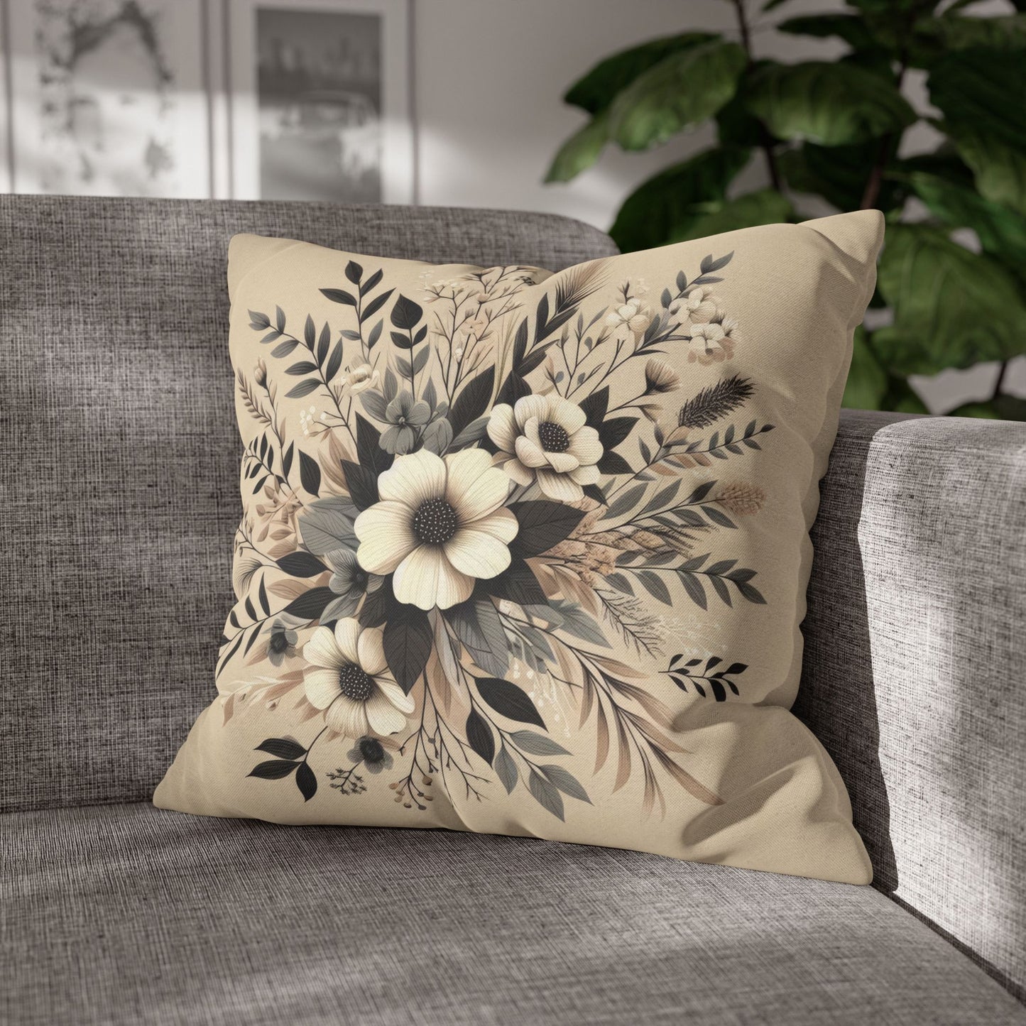 Autumn's Embrace Spun Polyester Square Pillowcase