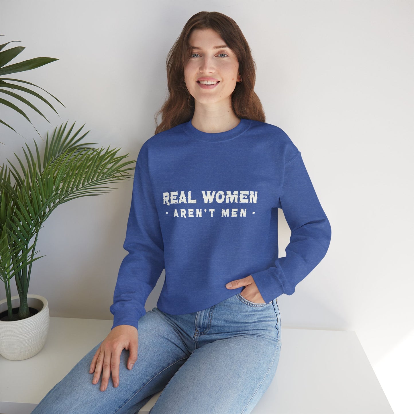 Real Women Unisex Heavy Blend™ Crewneck Sweatshirt 50% cotton and 50% polyester