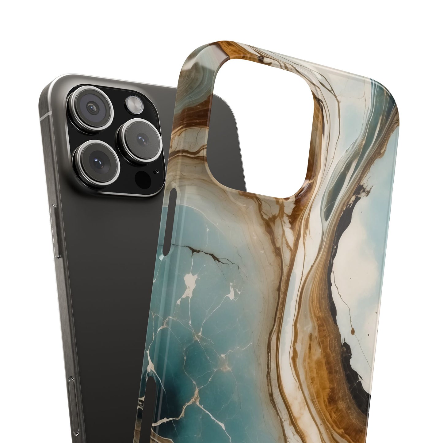 Marble Slim Phone Case, Stylish Protective Cover