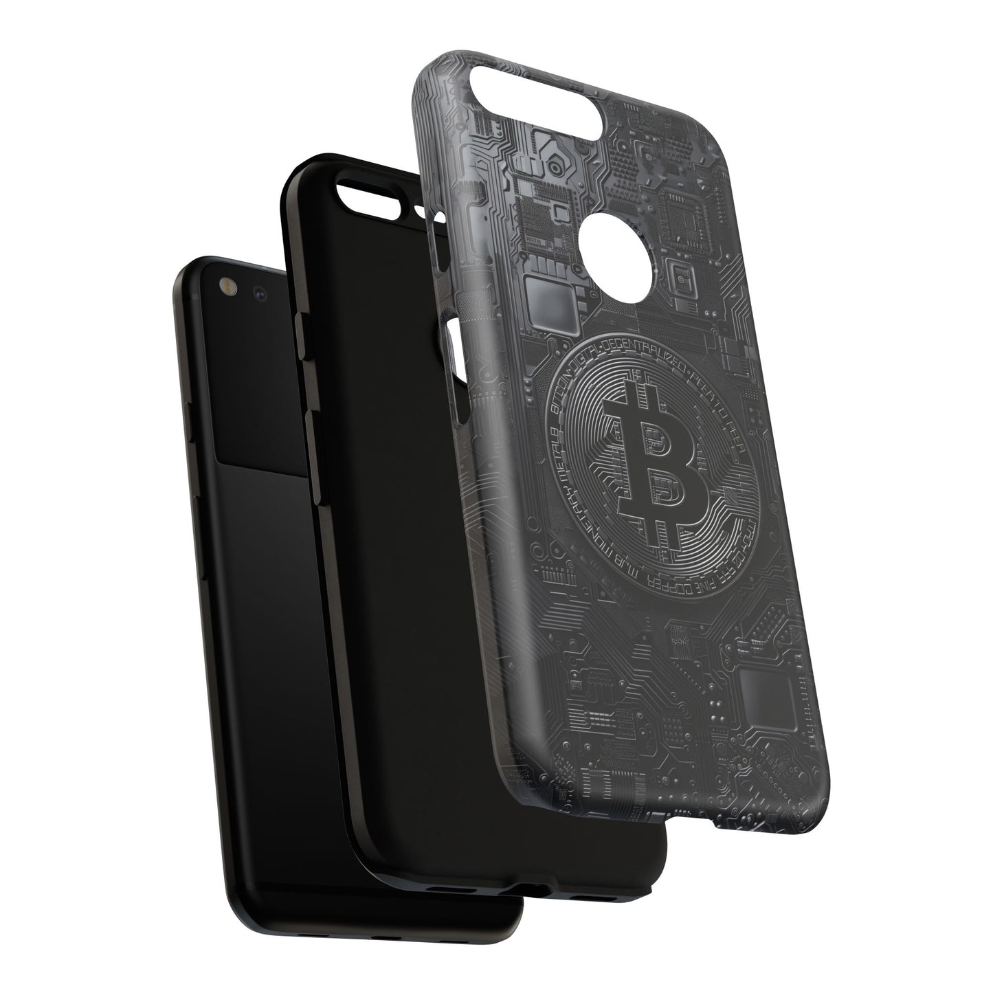 Bitcoin Google Pixel Tough Phone Case, Cryptocurrency Protection Cover