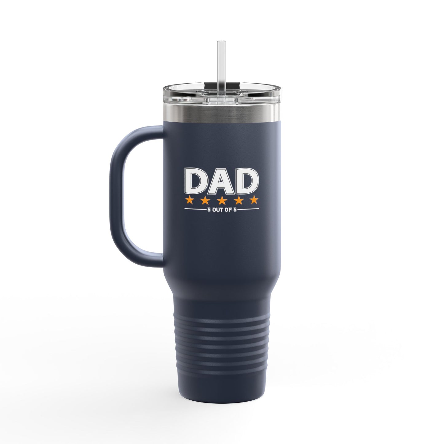 Dad 5 out of 5 40oz Insulated Travel Mug
