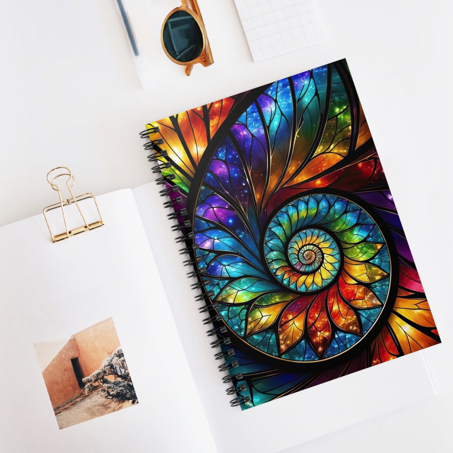 Colorful Spiral Notebook for Creativity, Journal, School Supplies