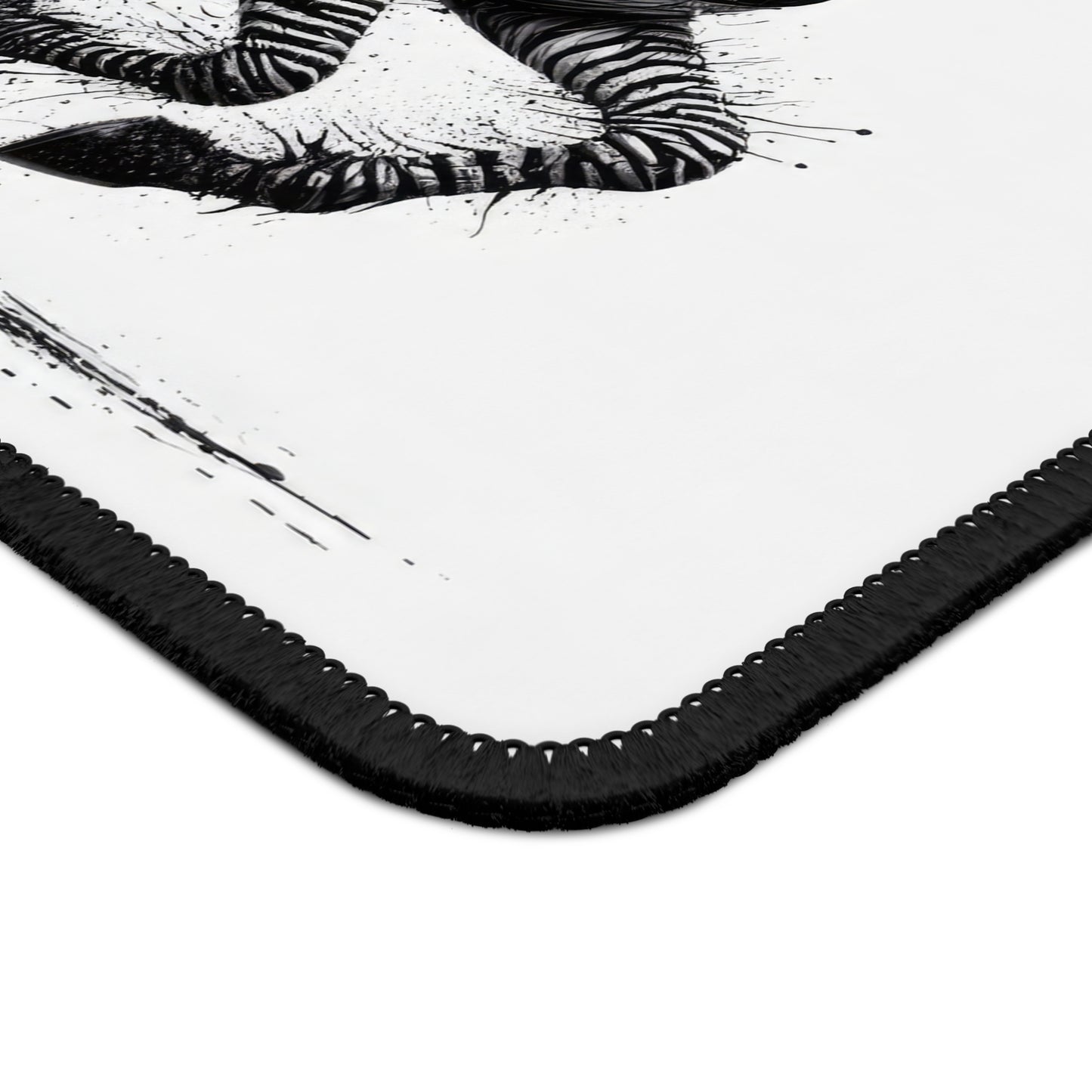 Black and White Mouse Pad - Abstract Zebra