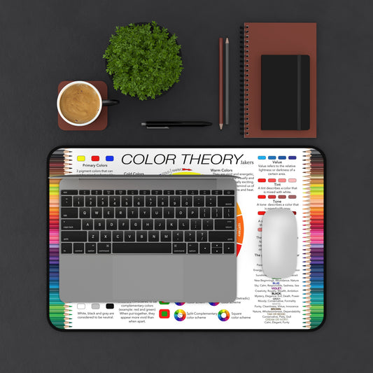 Educational Artist Desk Mat, Color Theory