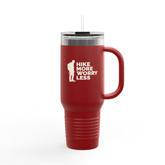 Hike More Worry Less Travel Mug, 40oz