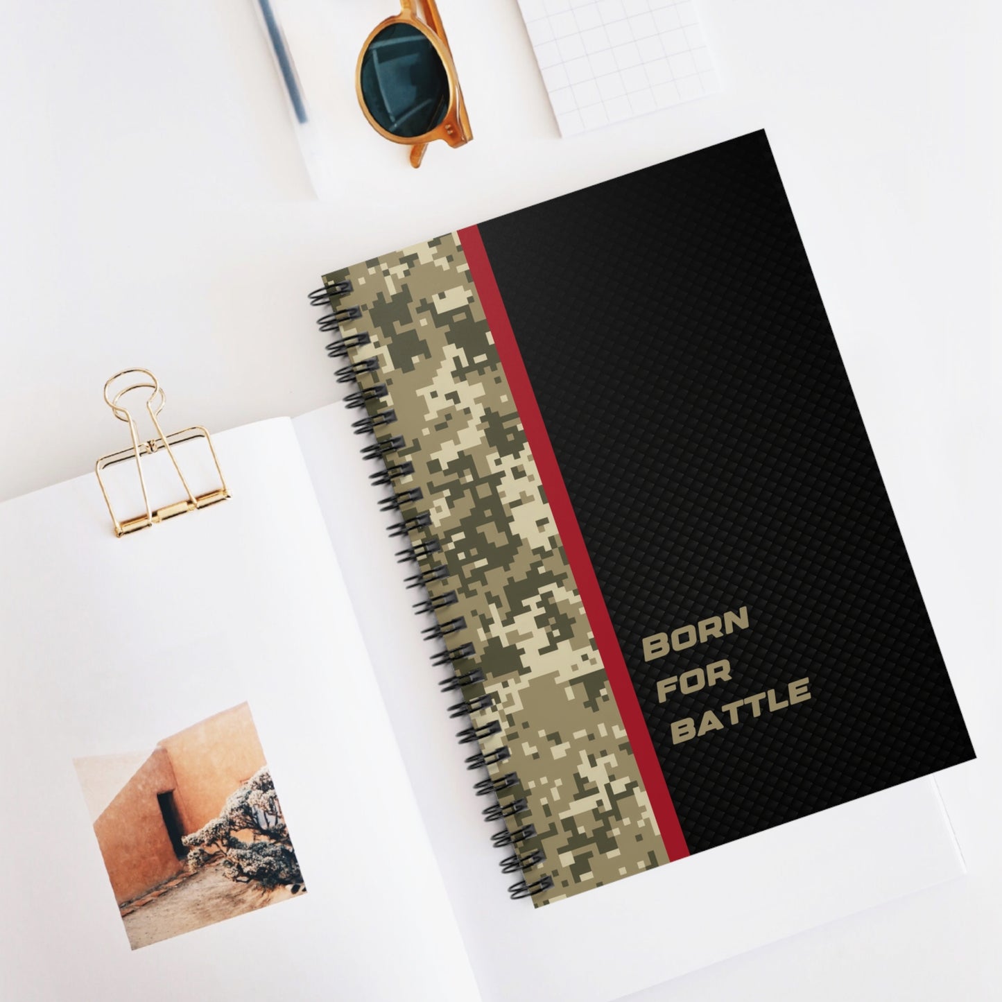 Battle-Ready Spiral Notebook for Soldiers, Military Journal