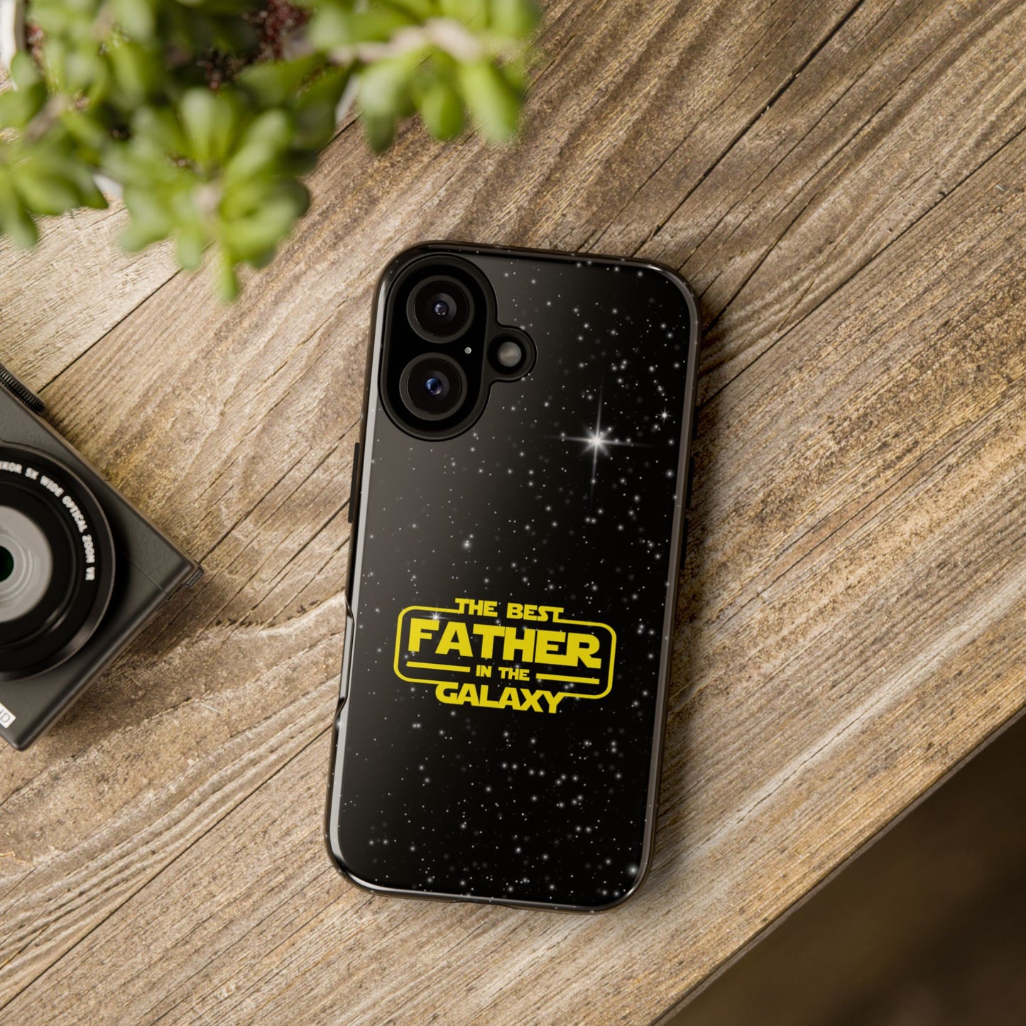 Galaxy-Themed iPhone Tough Case - Perfect Gift for the Best Father