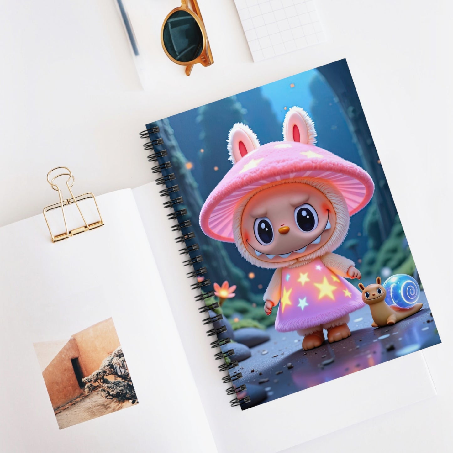 The Monsters Spiral Notebook 6” x 8” – Fairy Tale Design