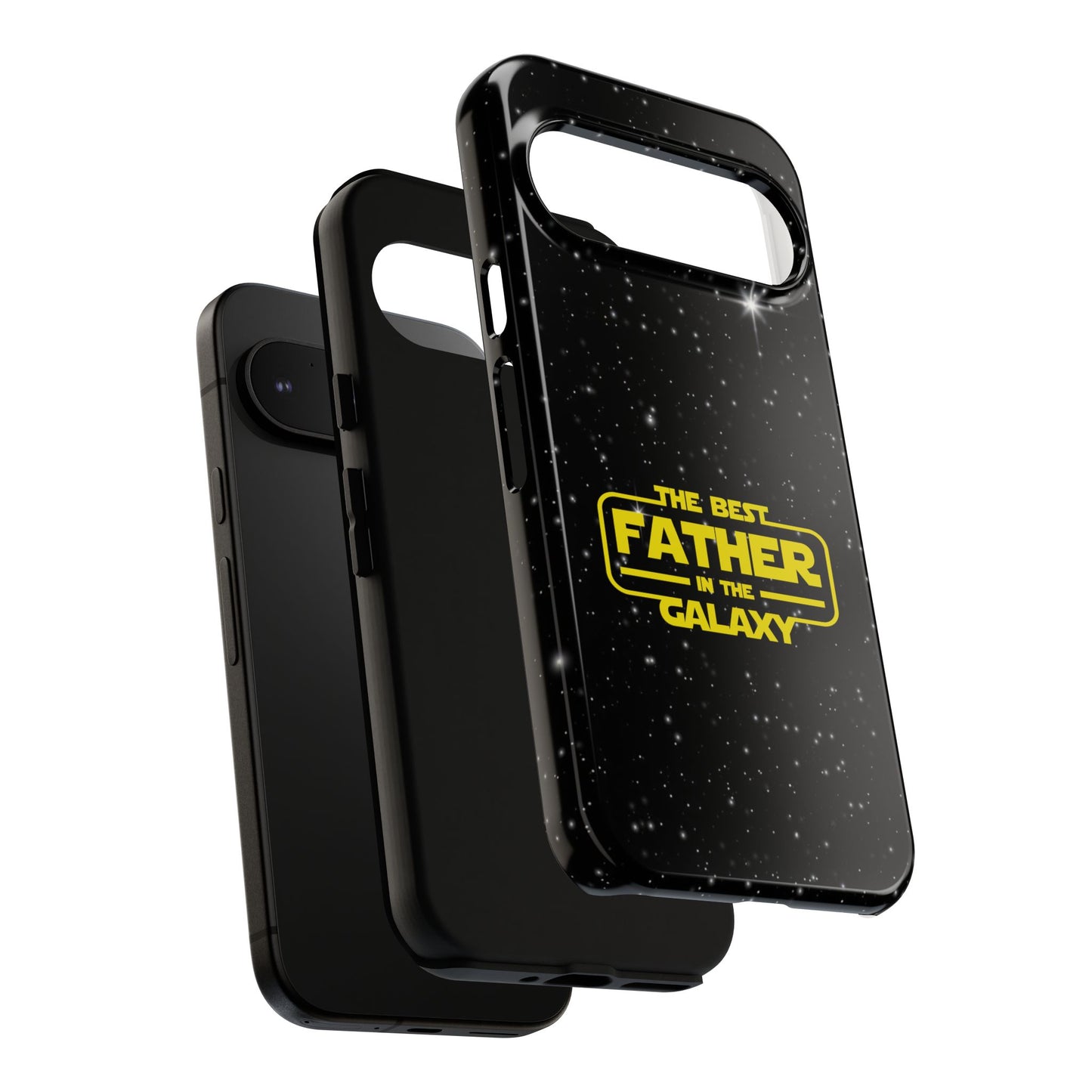 Galaxy-Themed Google Pixel Tough Case - Perfect Gift for the Best Father