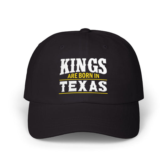 Custom Embroidered Dad Cap – "Kings Are Born In..."