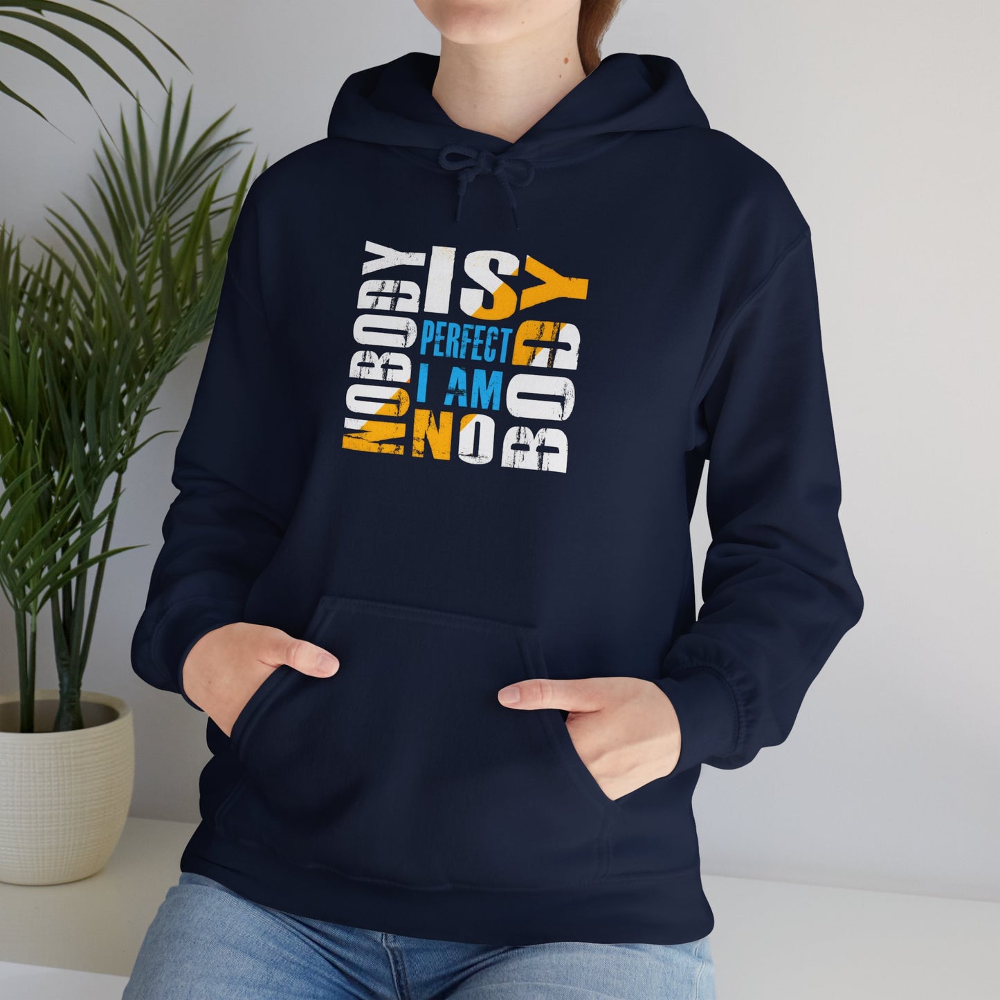 Nobody is Perfect Unisex Hoodie – Comfortable Sweatshirt for Everyday Wear