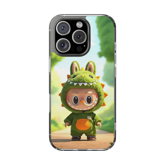 The Monsters Clear Case for iPhone Models – Playful Dinosaur Design