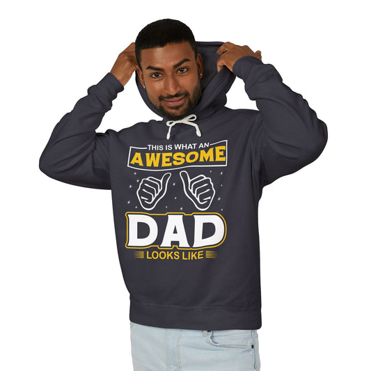 Awesome Dad Lightweight Hoodie, Father's Day Wear
