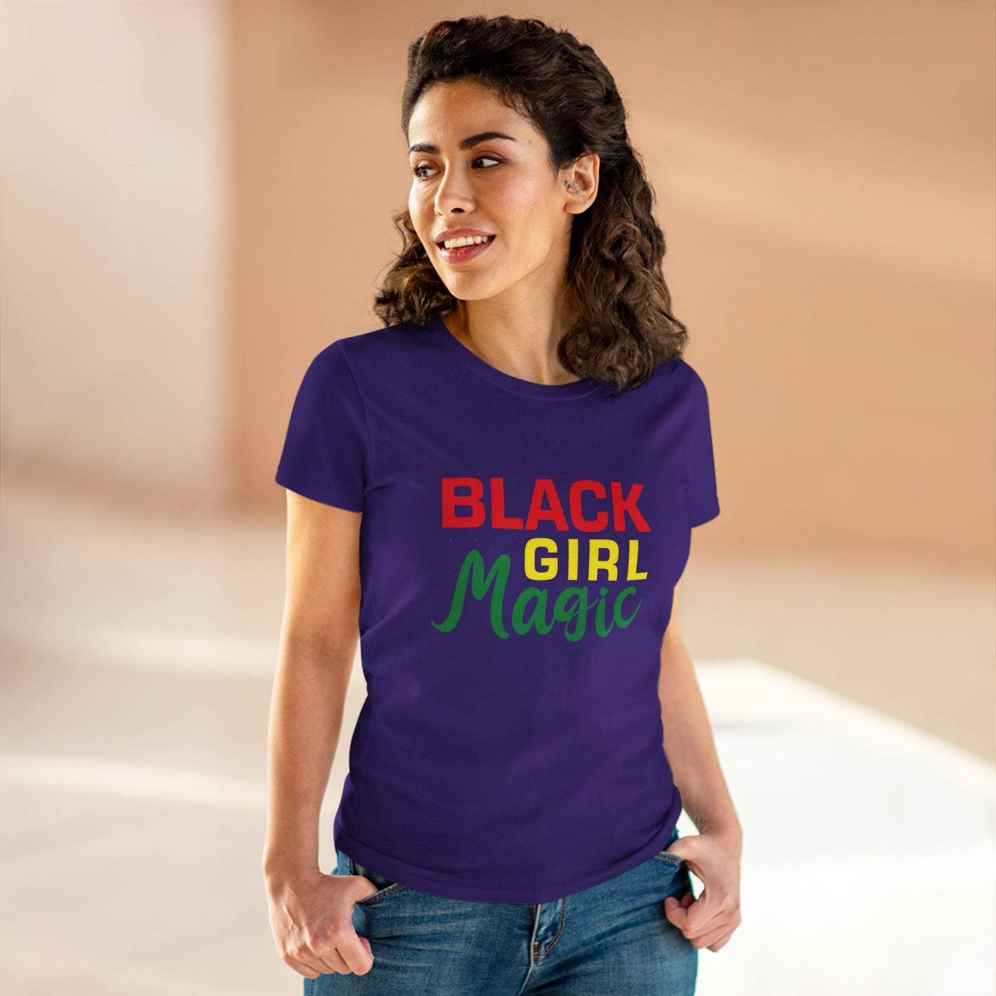 Black Girl Magic Cotton Tee - Celebrate Empowerment and Culture
