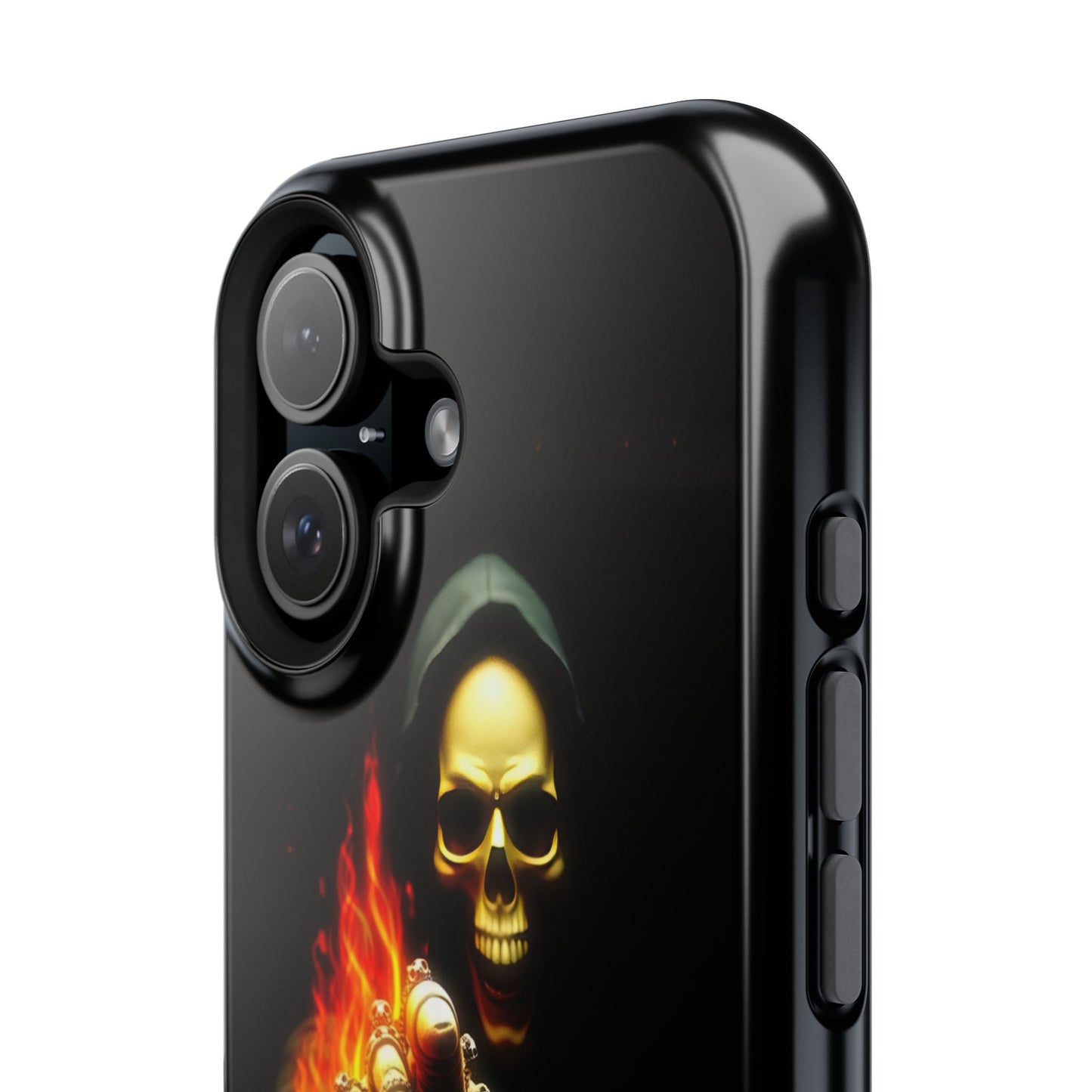 Skull Design Impact-Resistant iPhone Case, Don't Touch My Phone