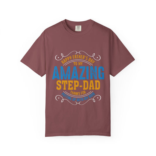 Father's Day Gift T-Shirt for Amazing Step-Dad