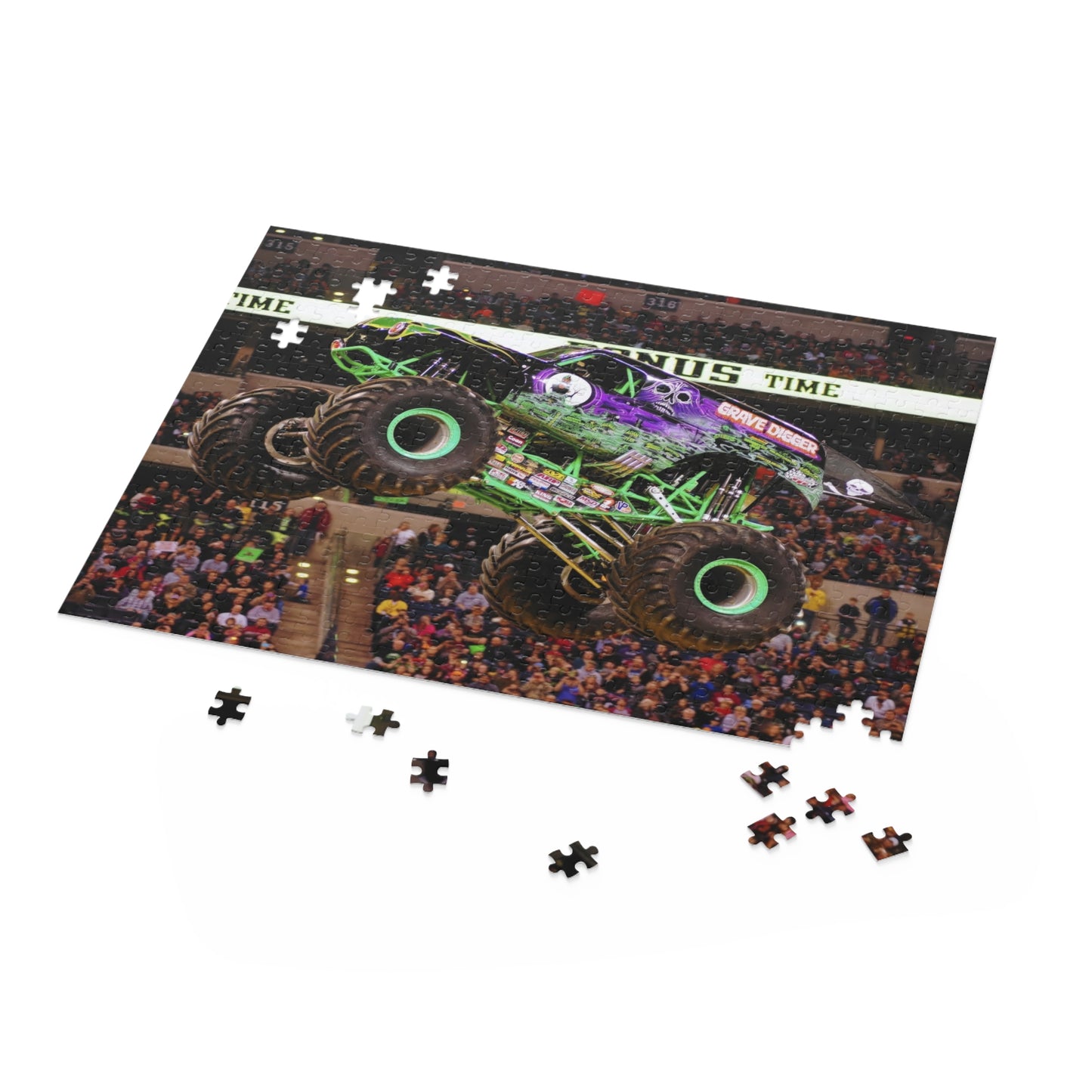 Grave Digger Monster Truck Puzzle - 120, 252, or 500-Piece Fun for Kids & Adults