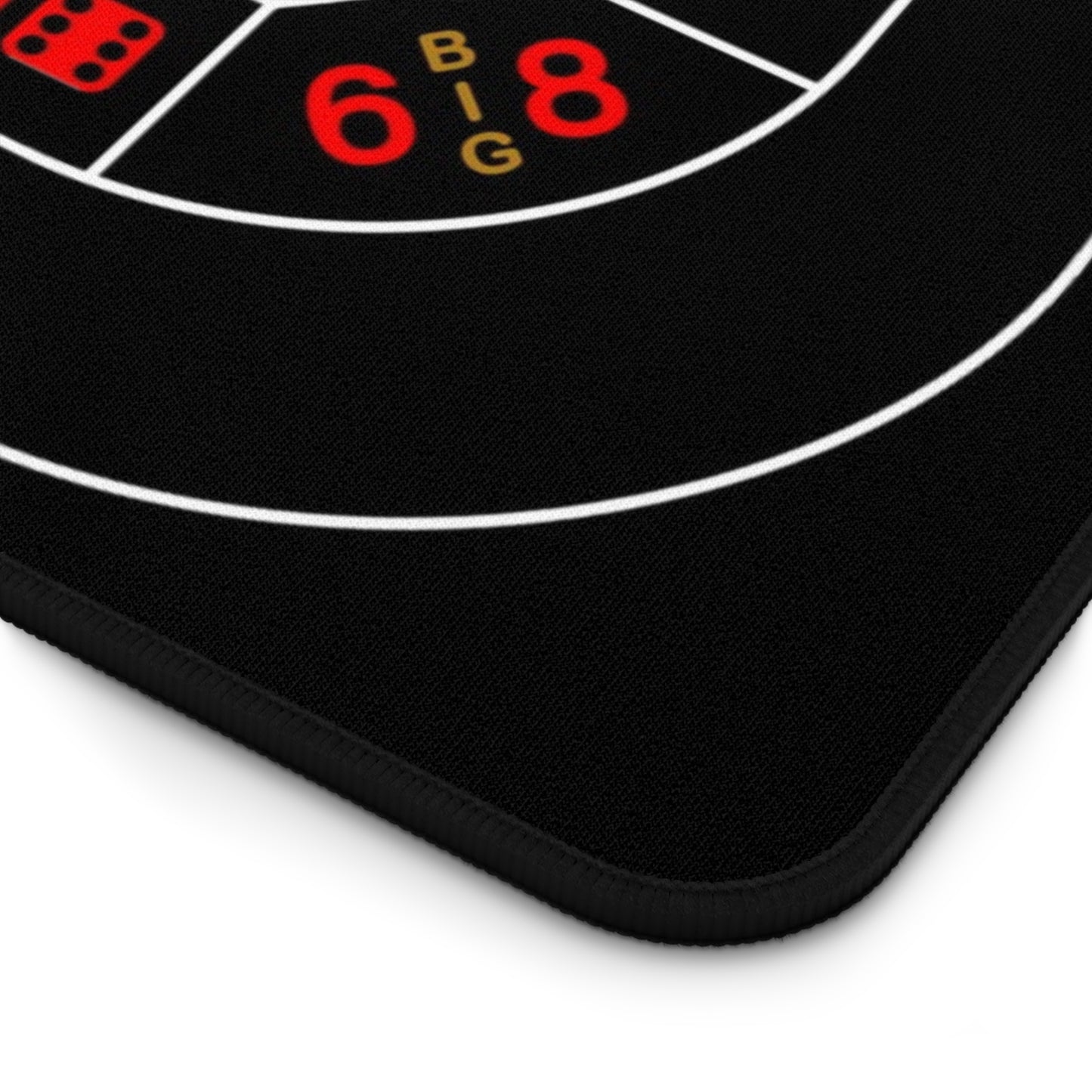 Casino Craps 2 Desk Mat — 2-in-1 Gaming Surface / Black