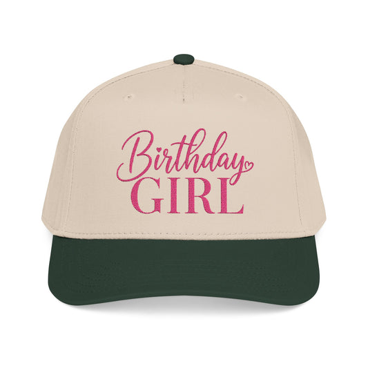 Personalized Birthday Girl Mid Profile Baseball Cap