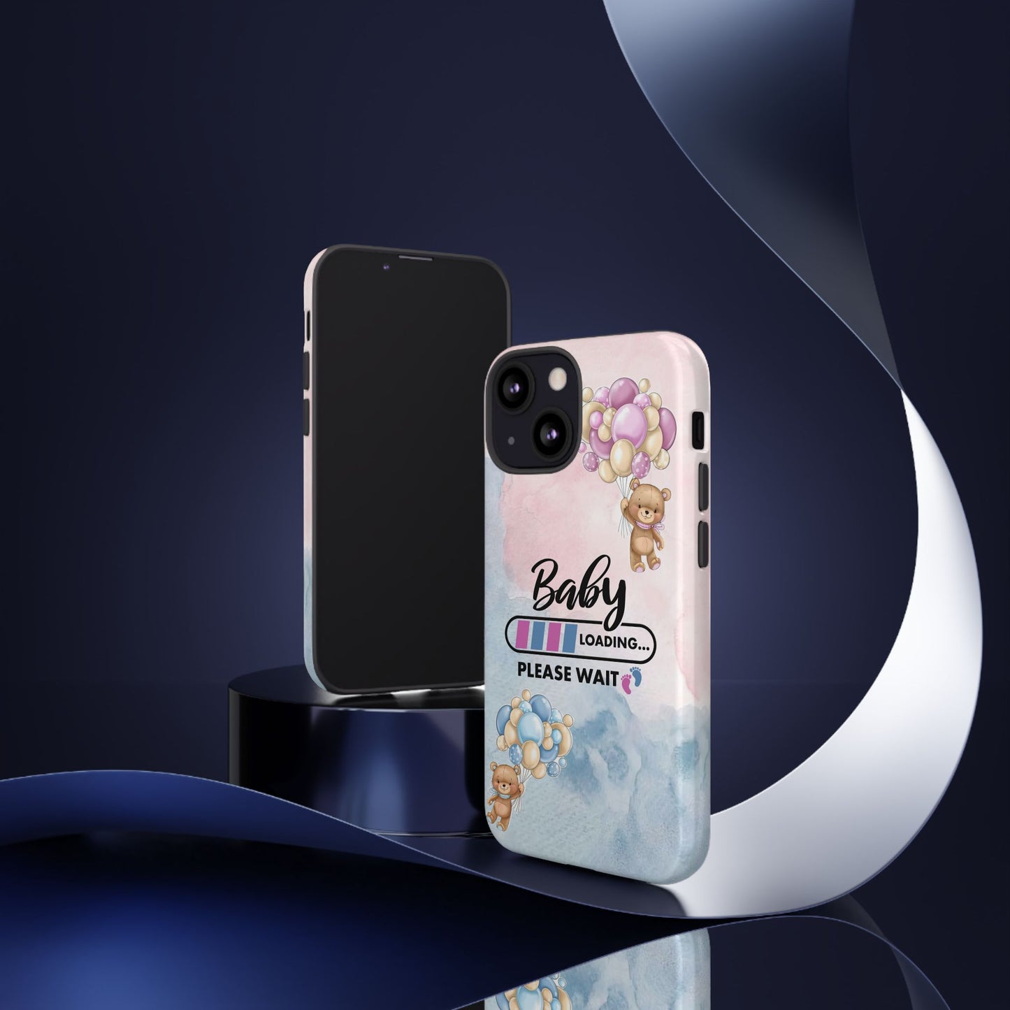 Cute Baby Loading Phone Case for iPhone - Maternity Cover for Pregnancy Reveal or Baby Shower