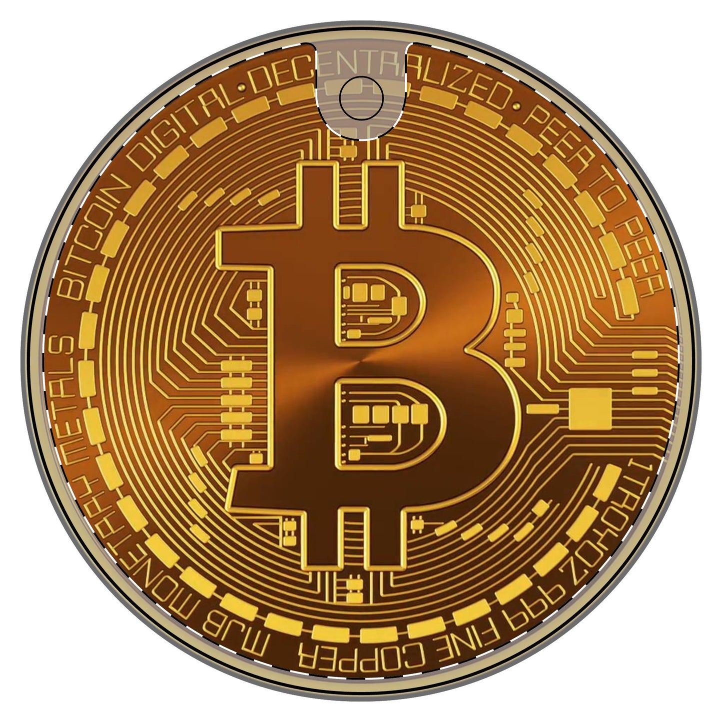 BitBling Ceramic Decoration Ornament, (1pc) one side print