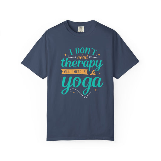 Yoga Therapy Unisex Garment-Dyed T-Shirt - Perfect for Mindfulness & Relaxation
