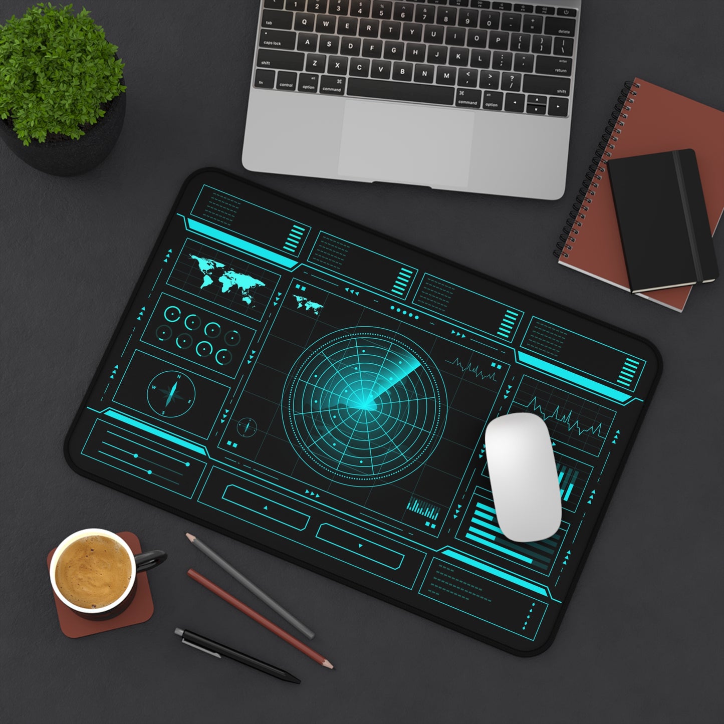 Radar Screen Desk Mat