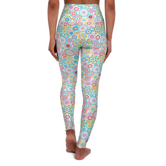 Flower Pop High Waisted Yoga Leggings