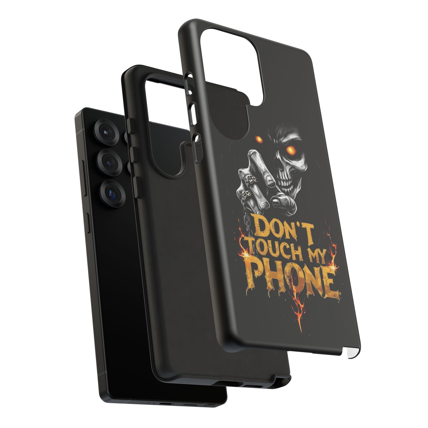 Skull Samsung Tough Cases, Don't Touch My Phone Cover,
