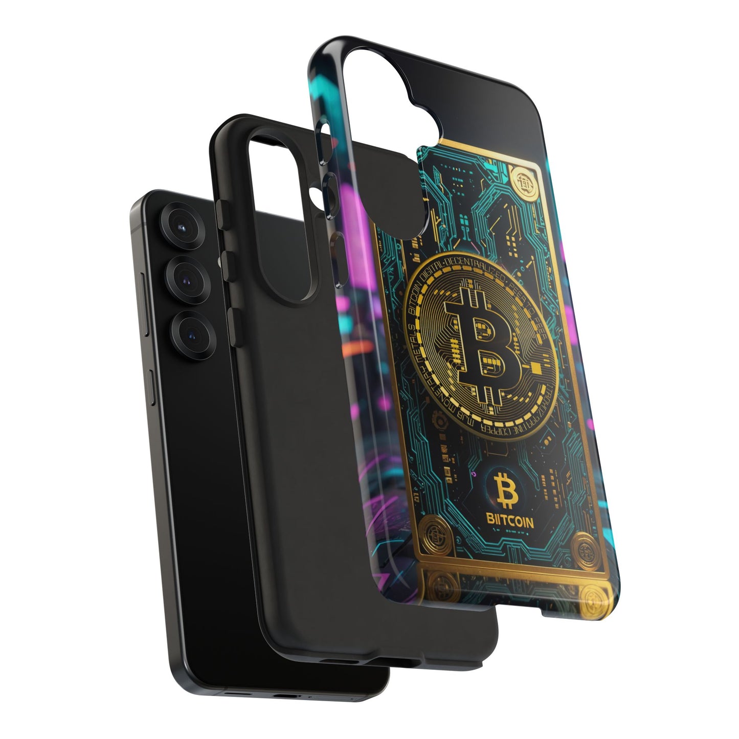 Bitcoin Samsung Phone Case - Tough Cases with Cryptocurrency Design