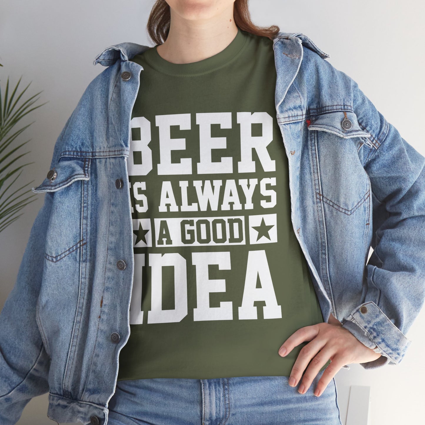 Beer is Always a Good Idea Unisex Heavy Cotton Tee