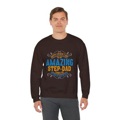 Amazing Step-Dad - Unisex Heavy Blend™ Crewneck Sweatshirt