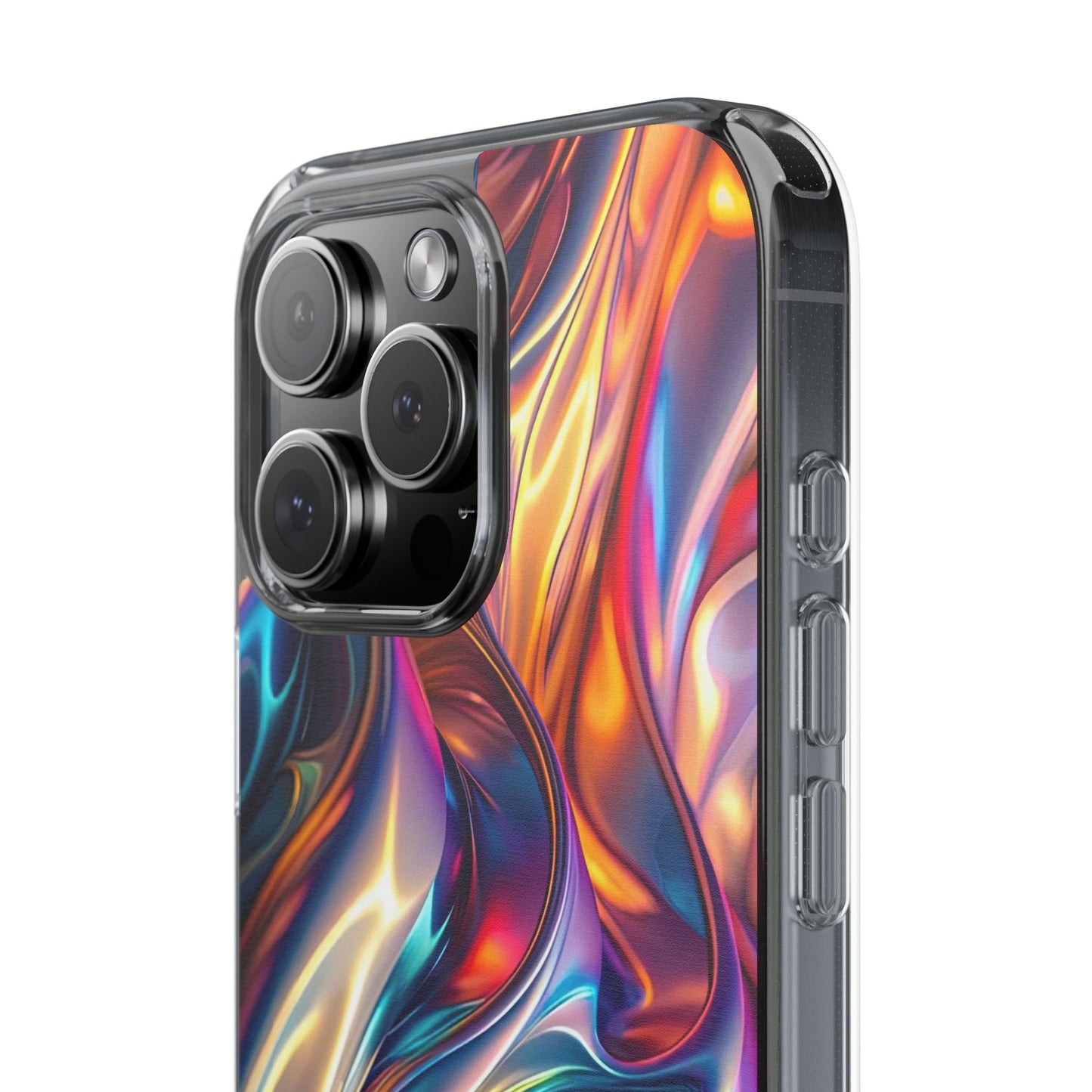 Colorful Clear Case for iPhone – Abstract Art Design