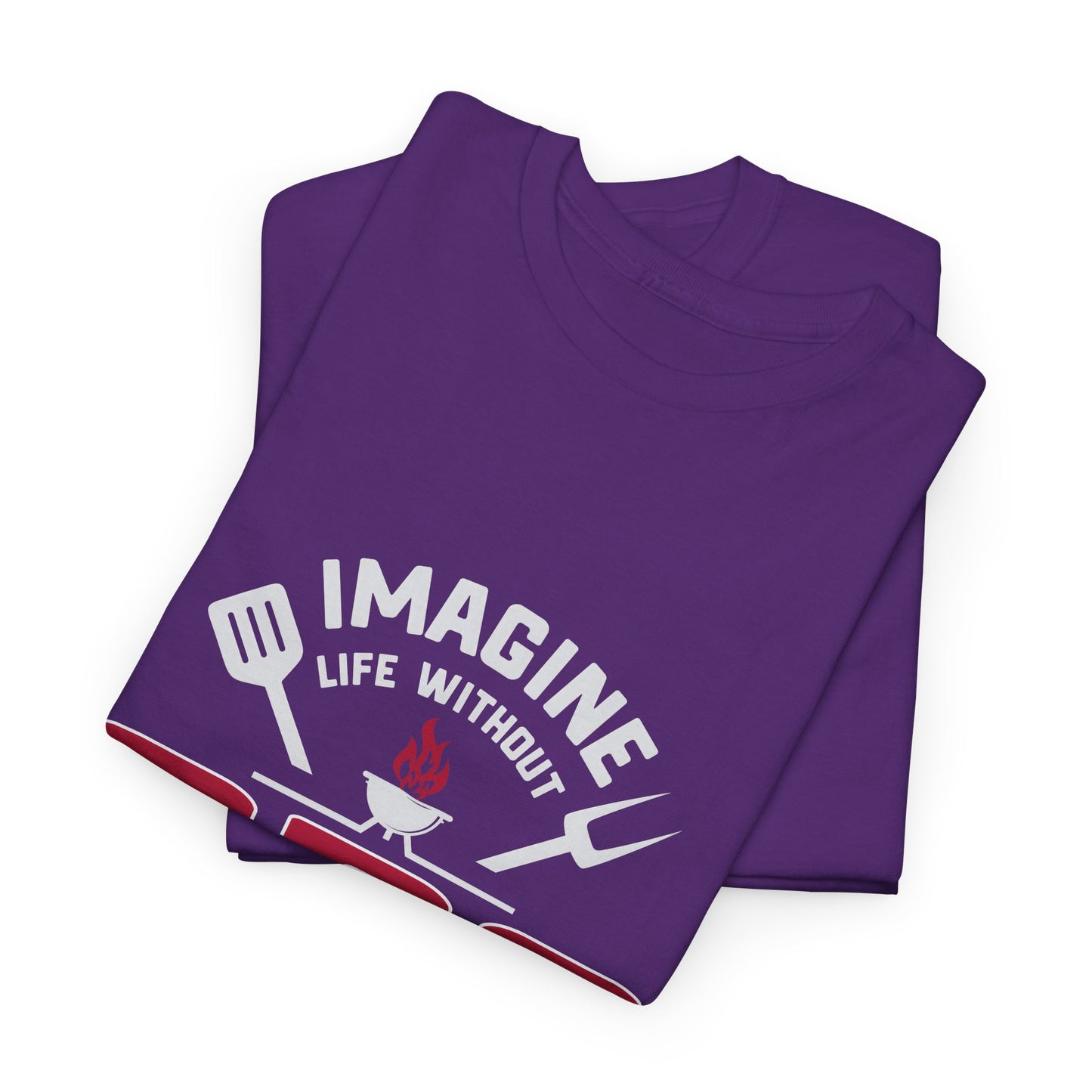 BBQ Lovers Unisex Heavy Cotton Tee - 'Imagine Life Without BBQ'