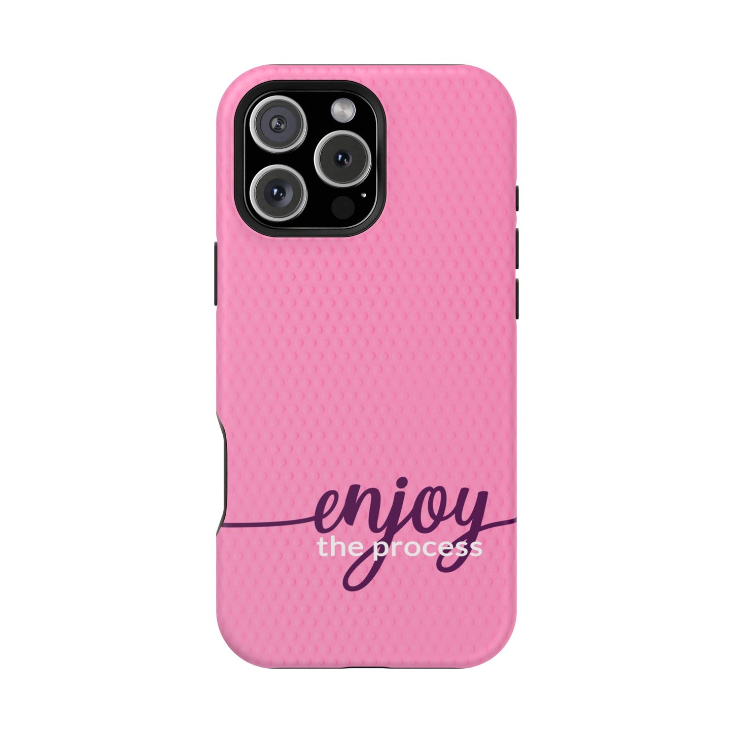 Enjoy the Process Magnetic Case - Motivational Pink Phone Cover for Women