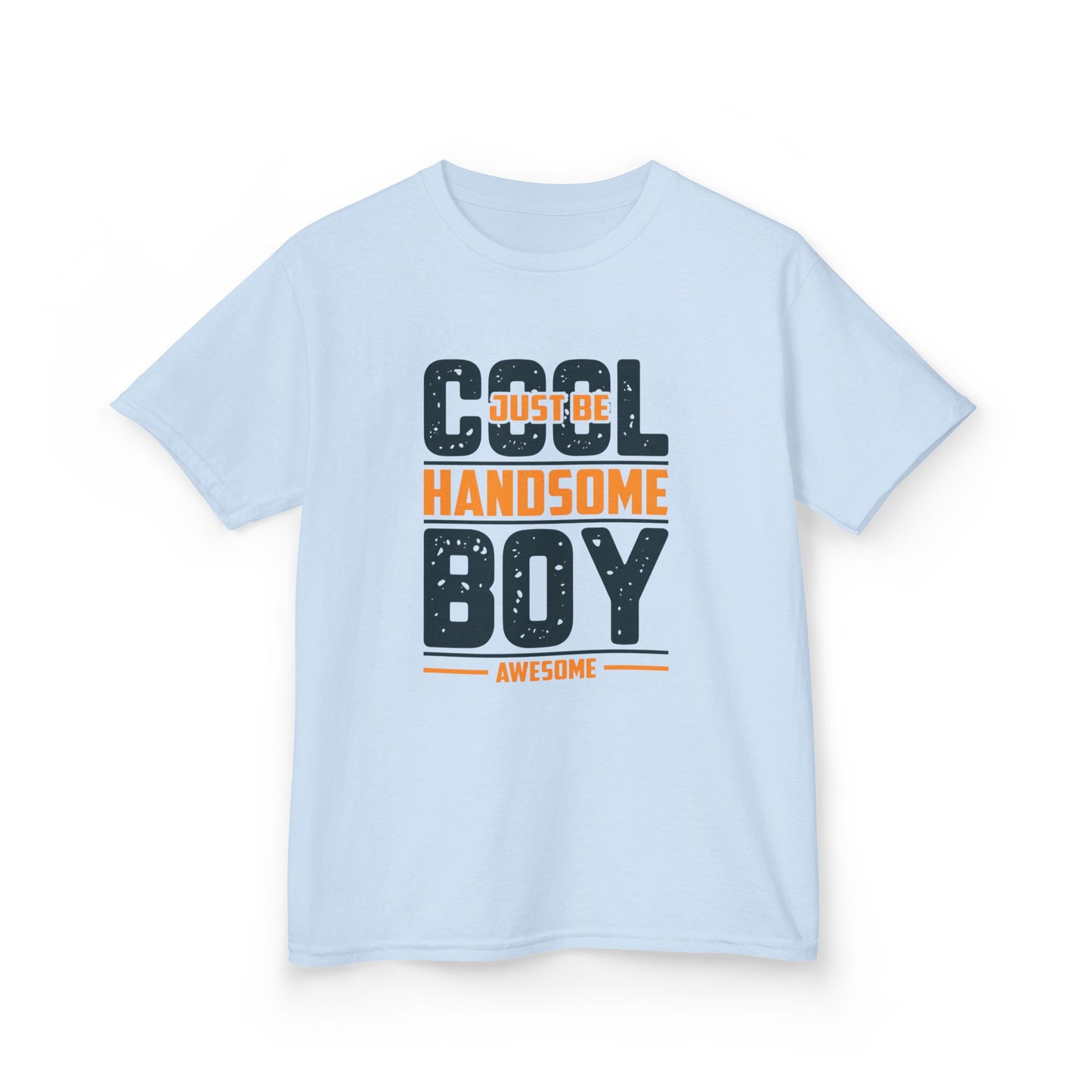 Cool Handsome Boy Kids Tee - Fun Heavy Cotton T-Shirt for Boys