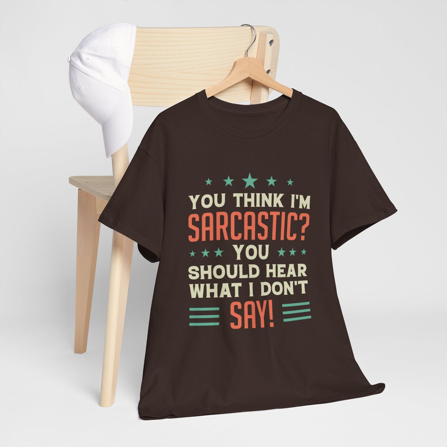 Funny Sarcastic Unisex Heavy Cotton Tee - Great Gift for Friends & Humor Lovers