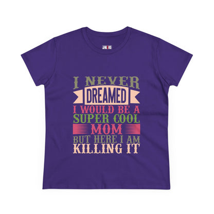 Super Cool Mom Cotton Tee - Funny Mom T-Shirt, Casual Gift for Mother's Day