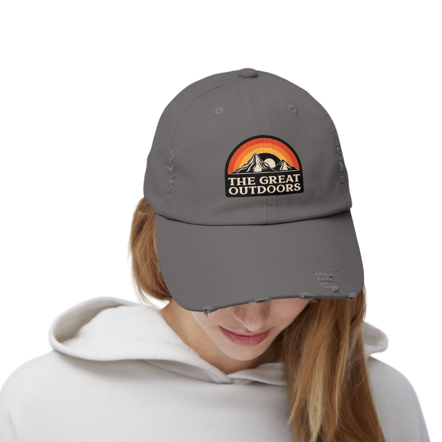 The Great Outdoors Unisex Distressed Cap