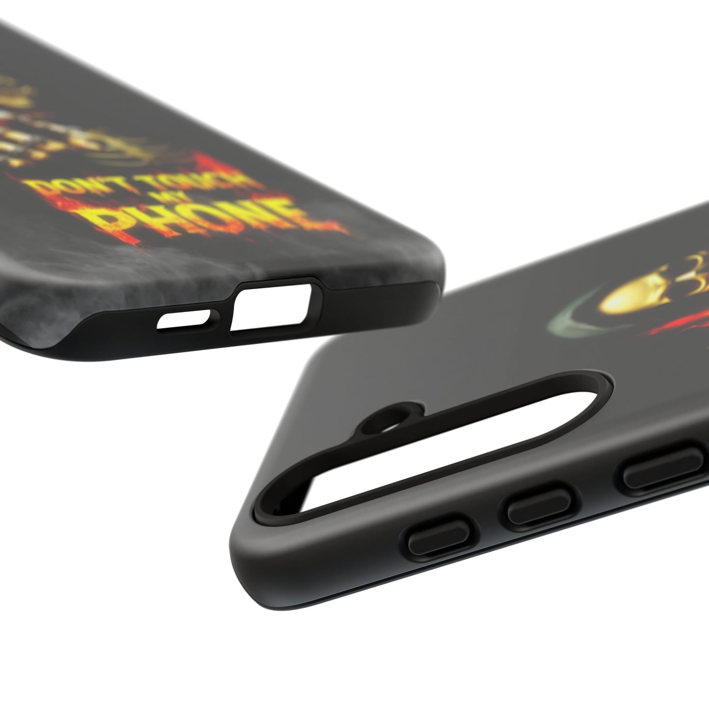 Skull Design Samsung Phone Case, Don't Touch My Phone Mobile Cover