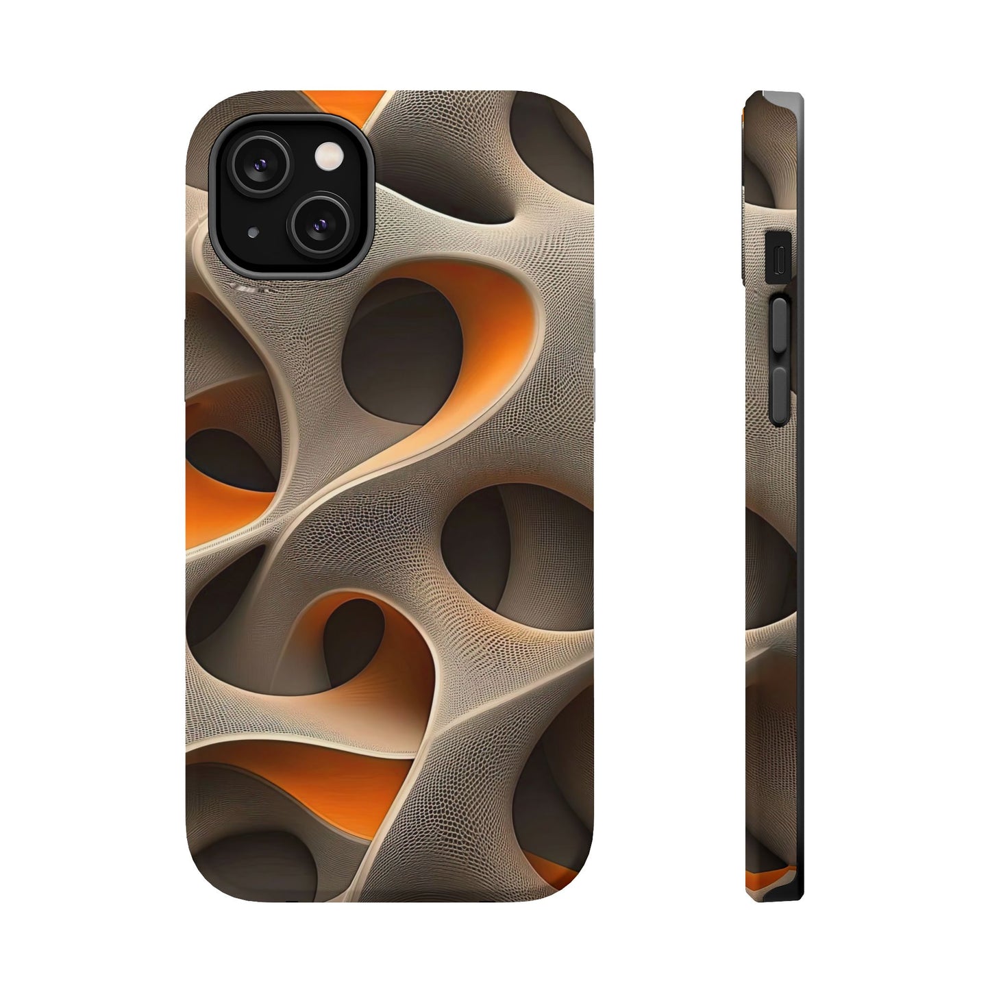 Stylish Magnetic Phone Cases, Abstract Geometric Design