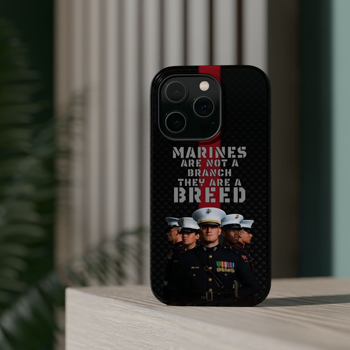 Marines Magnetic Tough Case - "Not a Branch, a Breed" Military iPhone Cover