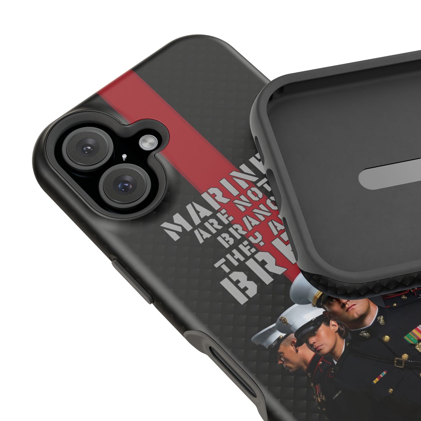Marines Magnetic Tough Case - "Not a Branch, a Breed" Military iPhone Cover