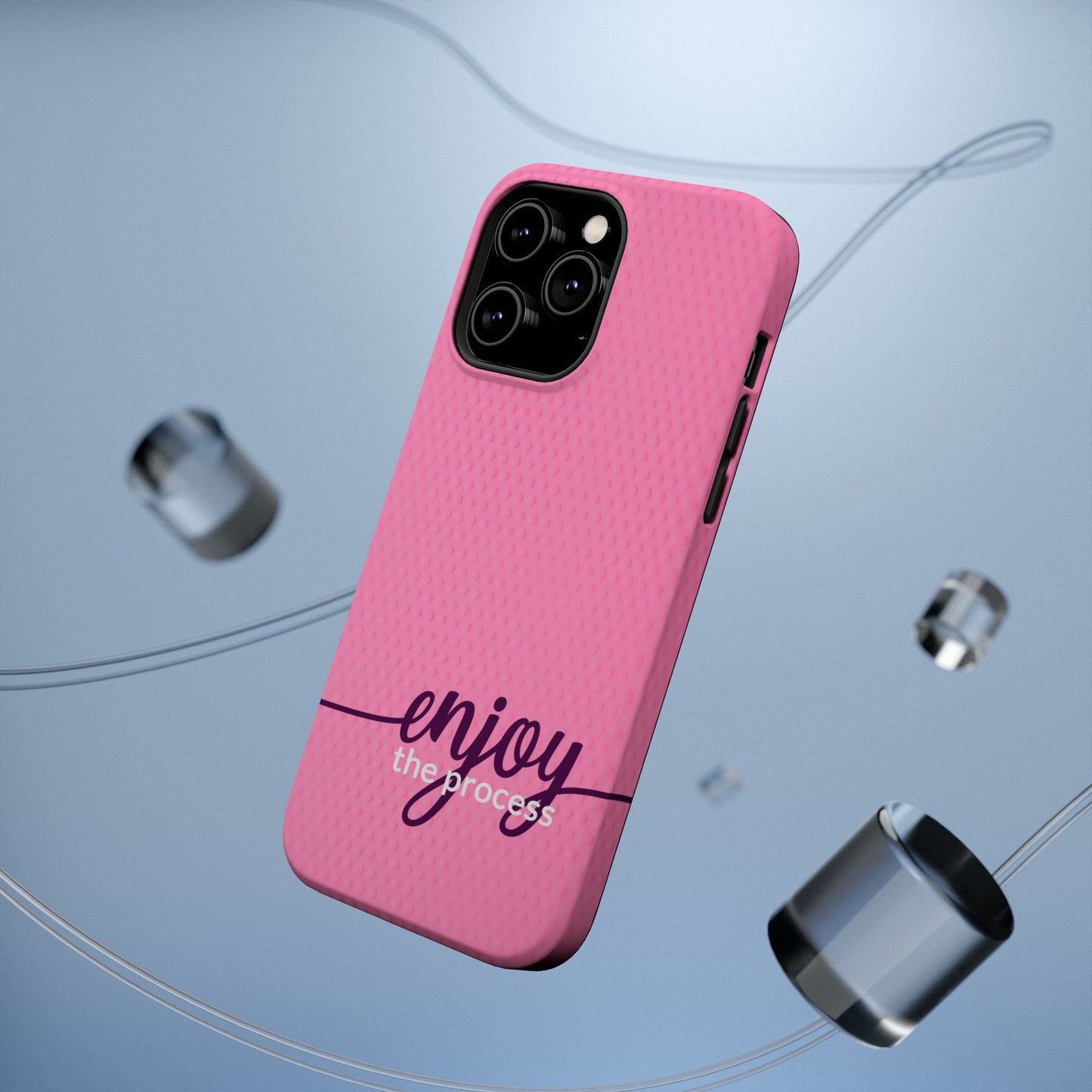 Enjoy the Process Magnetic Case - Motivational Pink Phone Cover for Women