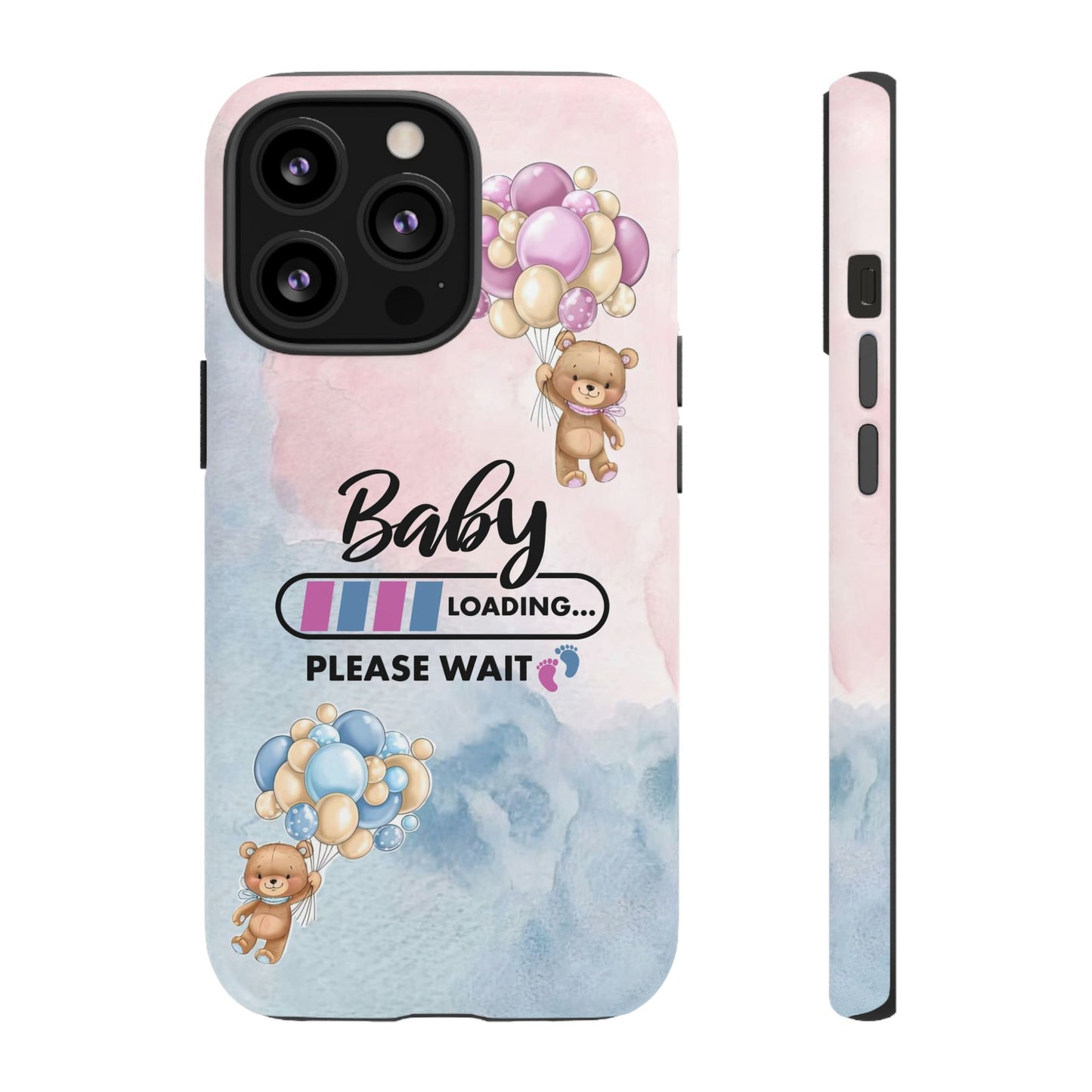 Cute Baby Loading Phone Case for iPhone - Maternity Cover for Pregnancy Reveal or Baby Shower