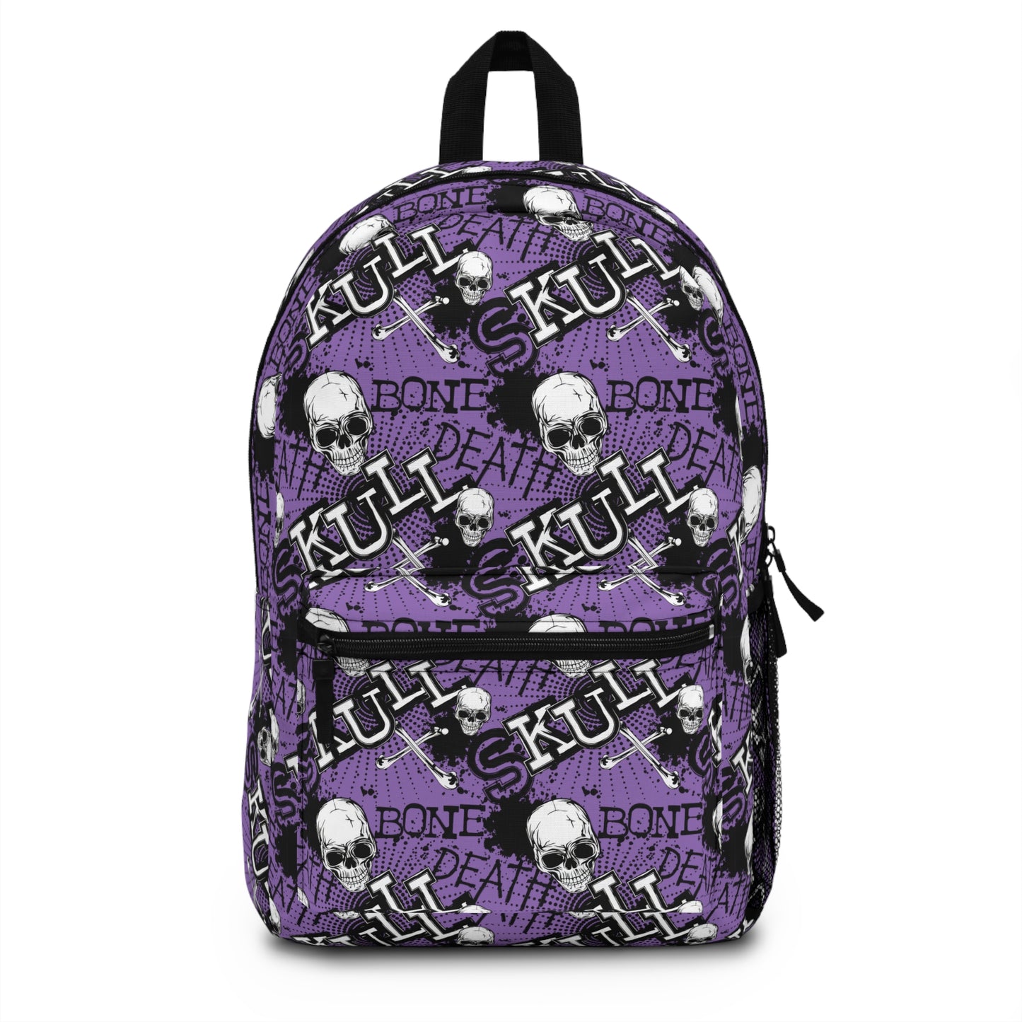 Skulls Minimalist Backpack Purple